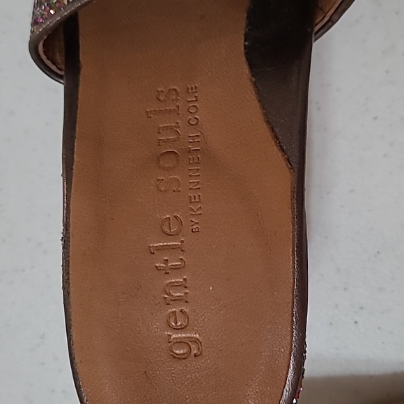 Gentle Souls by Kenneth Cole Glittered heeled sandals size 8 - Picture 7 of 13